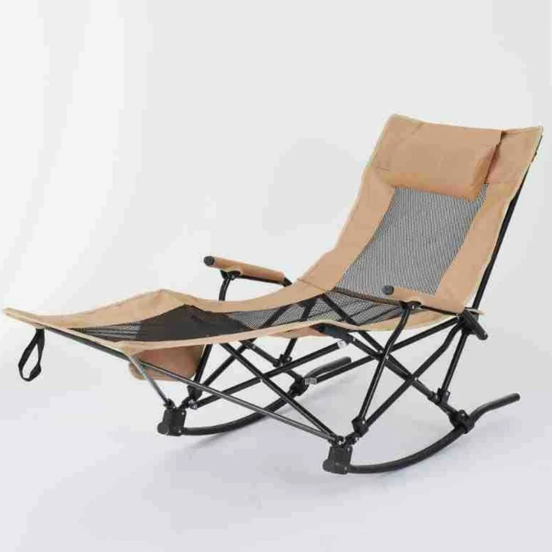 Top fashion dual-purpose lightweight folding outdoor leisure backrest high camping rocking stool