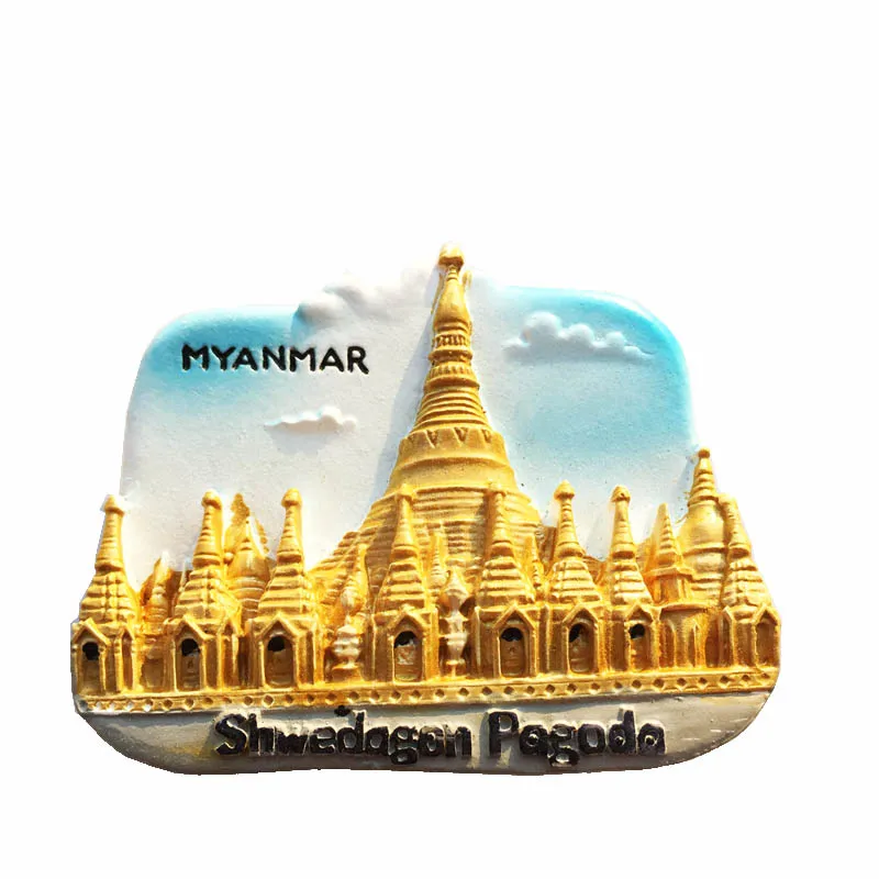 

Fridge magnet resin decoration refrigerator stickers for tourism souvenirs and message stickers in Luang Prabang, Laos