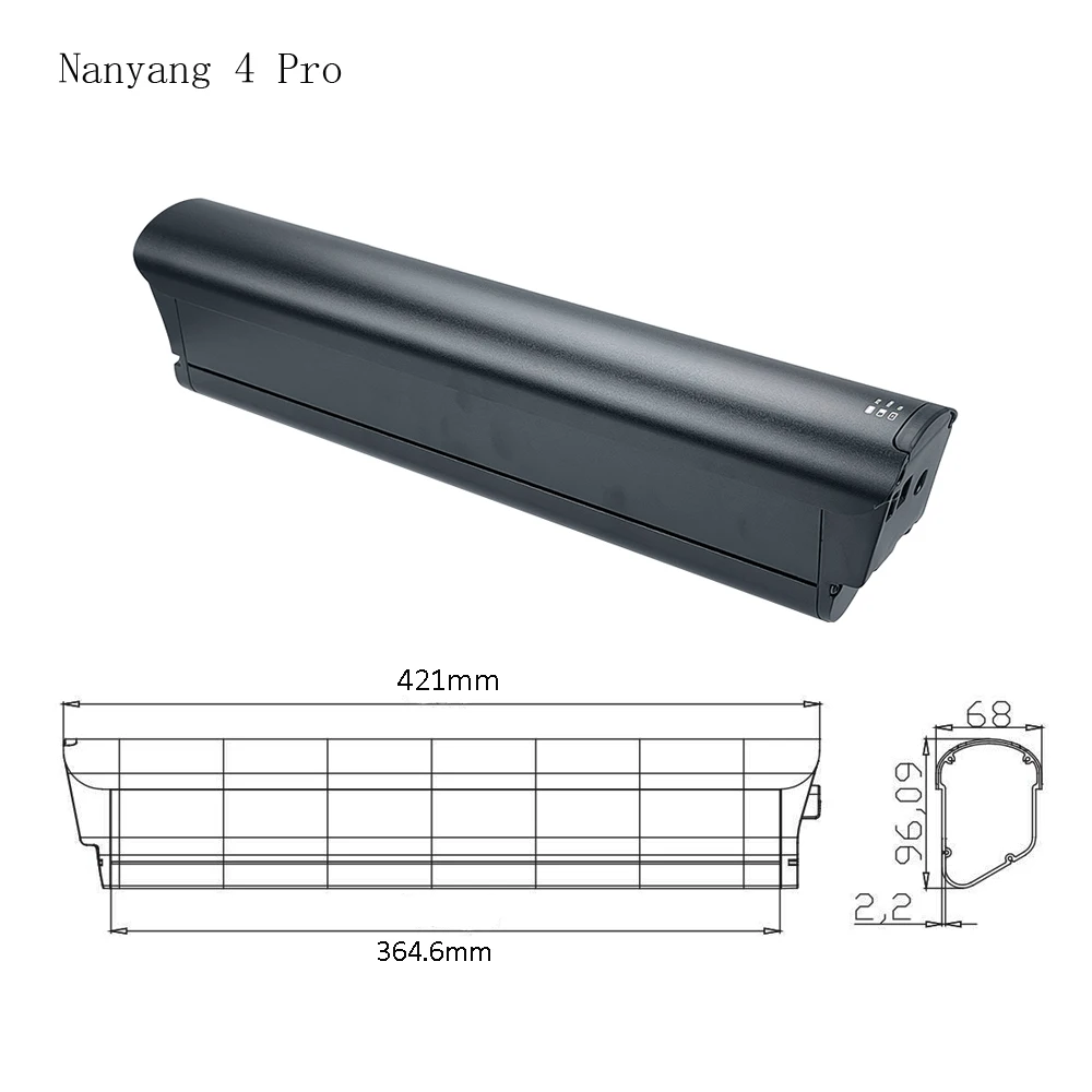 Lithium Akku Battery Pack, 48V, 10.4Ah, 12Ah, 13Ah, 14Ah, 672Wh, for Wallke F1, F2 and X3 Pro, Step Thru Ebike