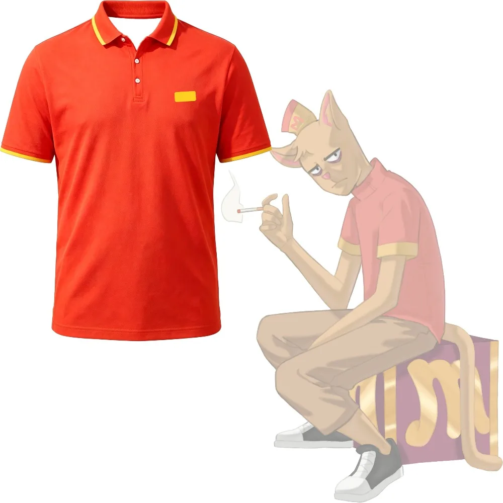 Undertale Burgerpants Cosplay Polo Shirt 3D All Over Print Short Sleeve Button Tee Men Women Anime Game Casual Streetwear Tops