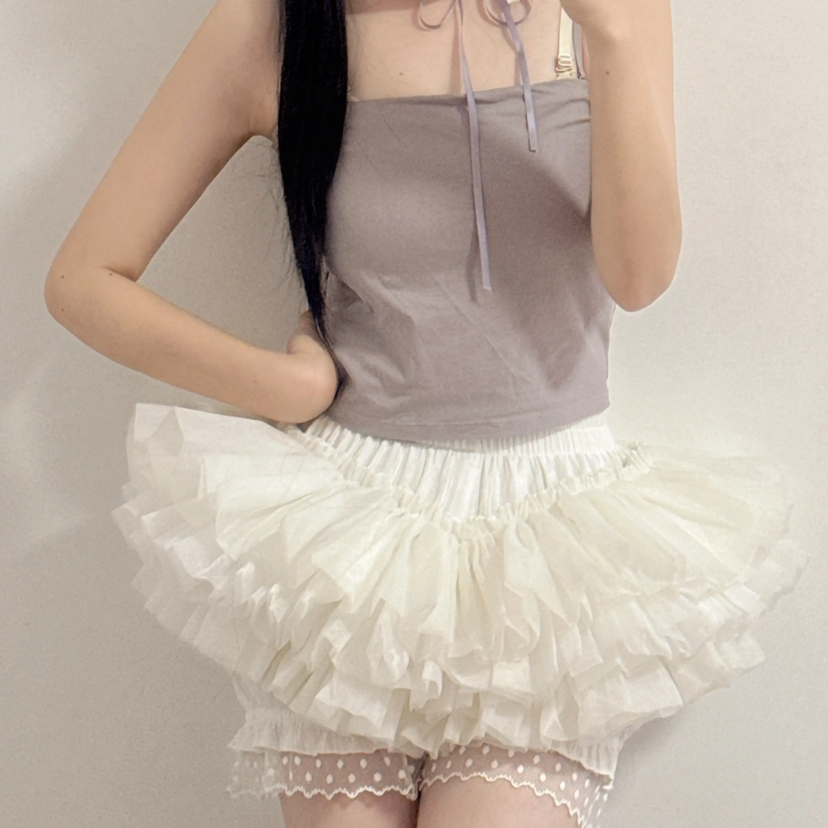 MAGOGO【 Superb Duck Butt 】Original New Pumpkin Pants Underskirt Multi Layer Yarn Puffy Cake Skirt Lolita Mini Dress Petticoats