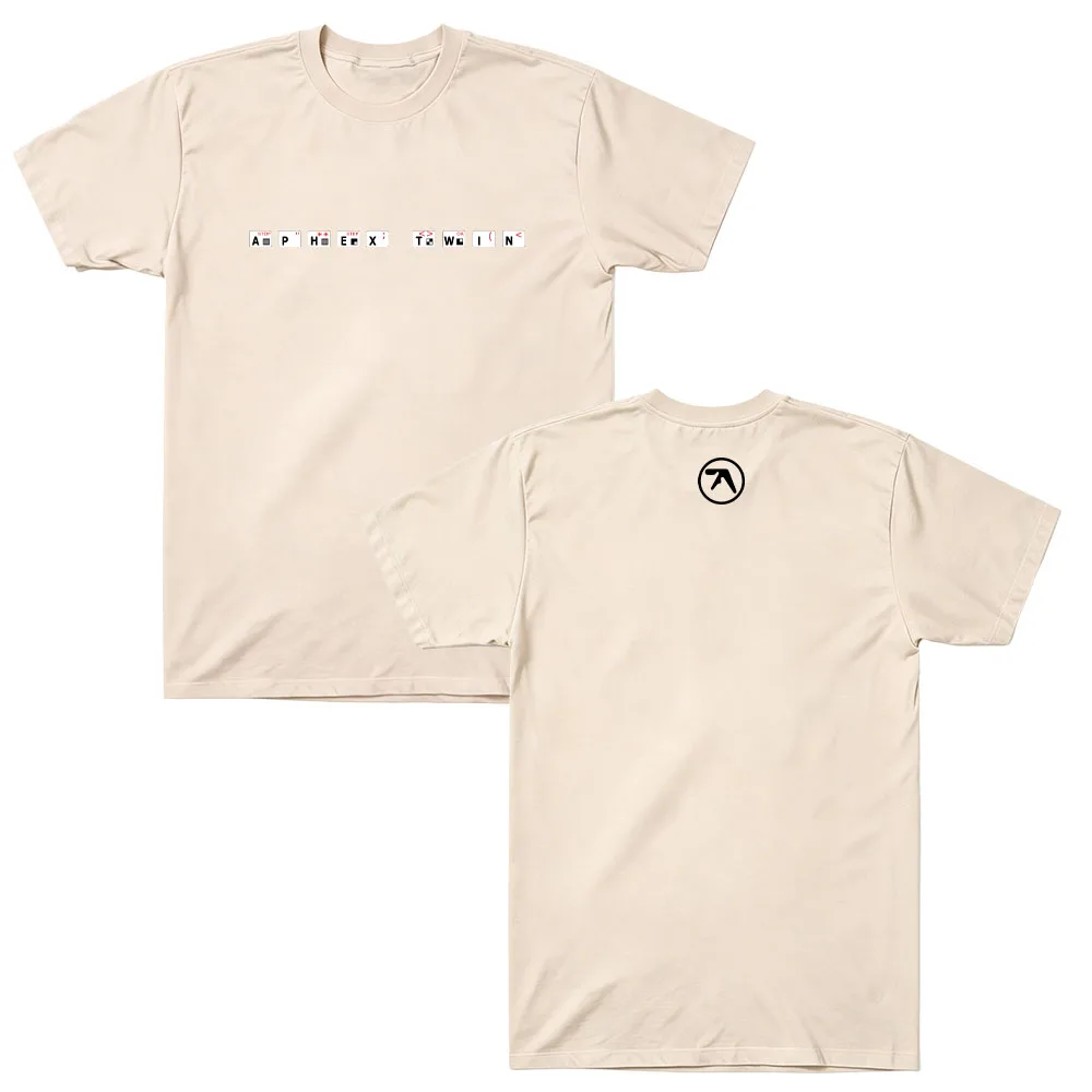 Aphex Twin Drukqs Keyboard Heavyweight T-shirts Y2K Aesthetic Print Cotton T Shirt Women Men Streetwear Fashion Casual Loose Top