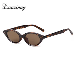 Trend Schildpad Cat Eye Zonnebril 2025, Dames Heren Merk Designer Zonnebril Cateye Klinknagels Smal Frame Shades Vrouwelijke UV400