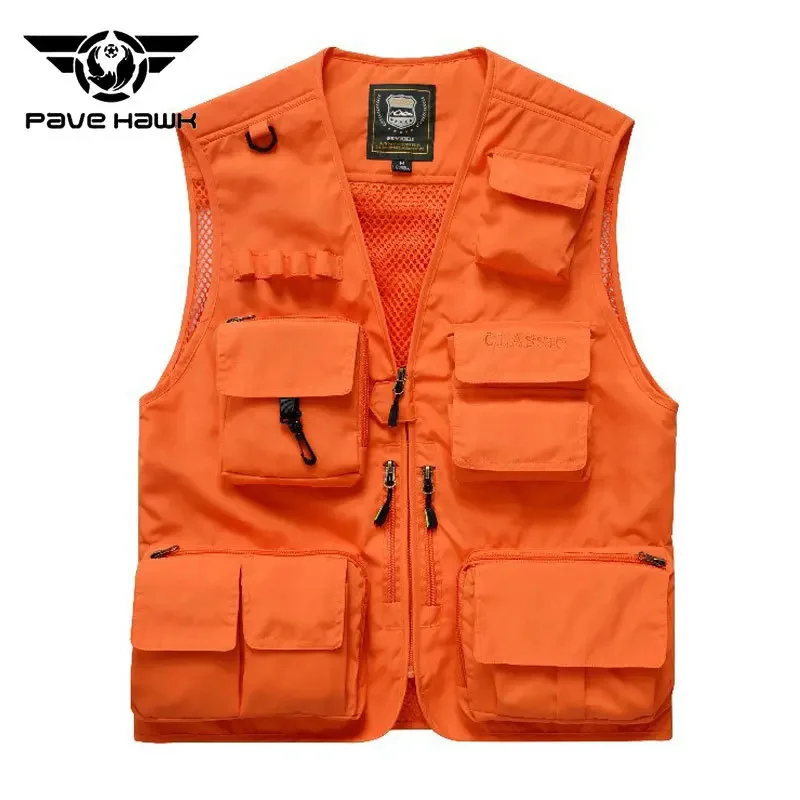 

Men Vest Multi-pocket Outdoor Hiking Fishing Hunting Climbing Wear-resisting Quick Dry Breathable Chaleco Tactico Plus Size