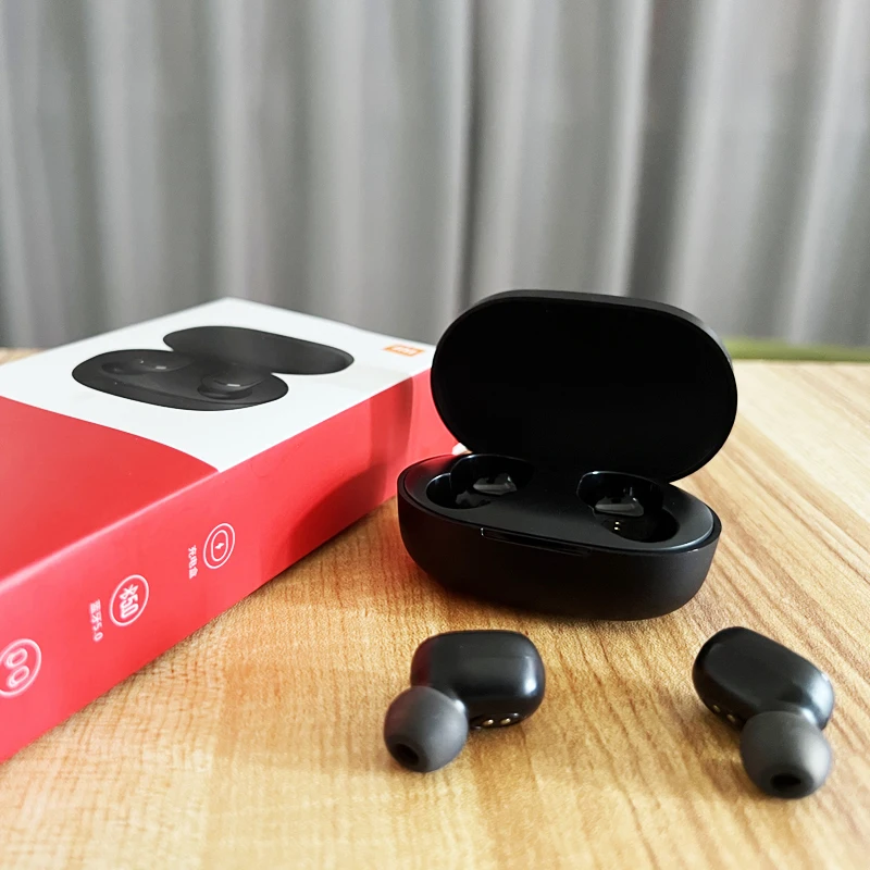 Original Xiaomi Redmi AirDots 2 White Bluetooth Earphones Ture Wireless Headset with Mic Classical Music Headphone for Run Sport