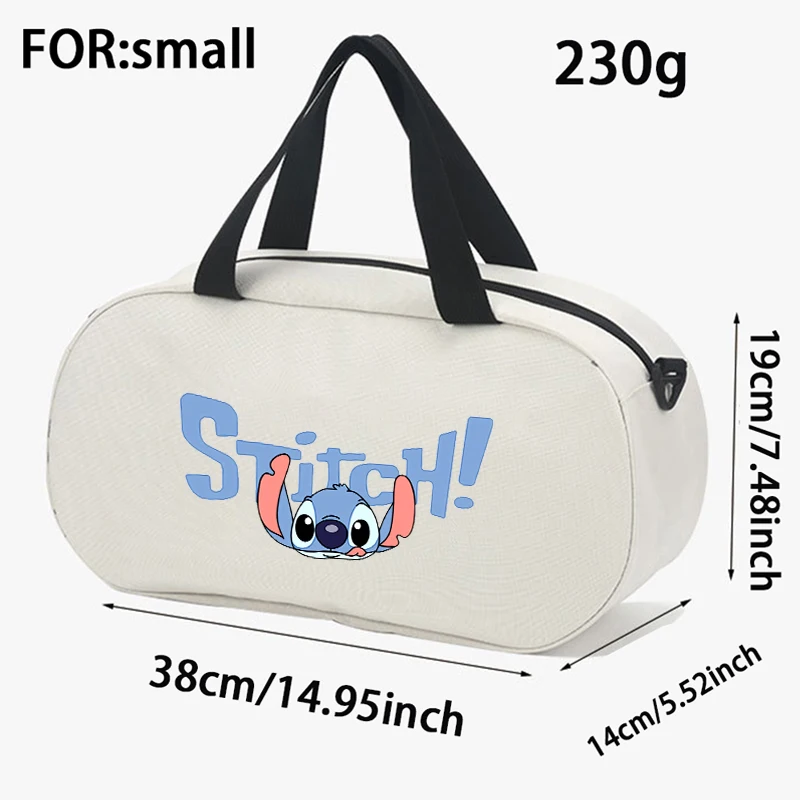 Bolsa de viaje de gran capacidad con dibujos animados de Stitch Disney, bolso de mano para entrenamiento, Fitness, deportes, gimnasio, Yoga,