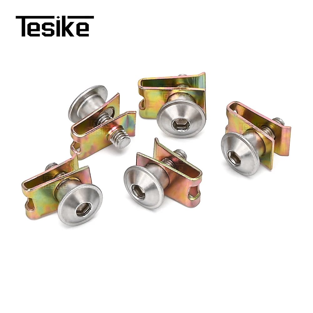 M5 Stainless Steel Motorcycle Half Round button Flange Head Washer Inner Hex Socket For SUZUKI allen Screws Bolt