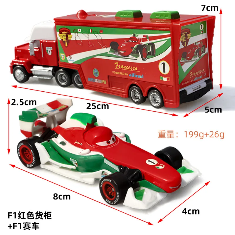 

9-Disney Pixar Cars Lightning McQueen Toys Jackson Storm The King Mater 1:55 Diecast Metal Alloy Model Car Christmas Gift