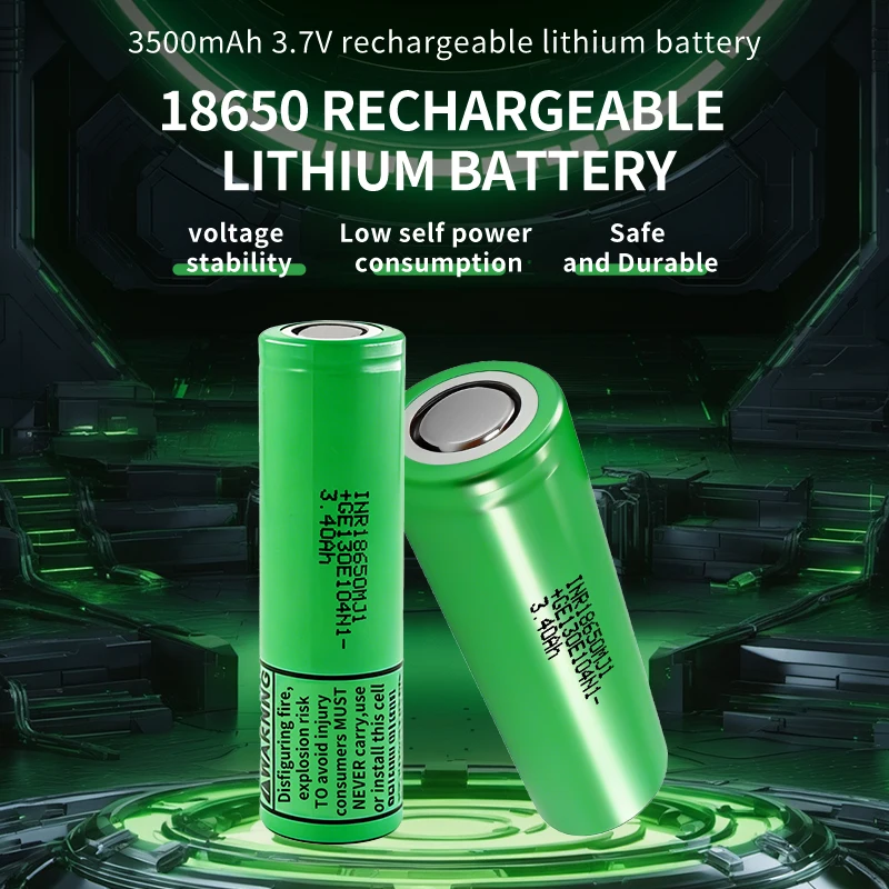 kuugro New MJ1 18650 3500mAh 3.7V Continuous Discharge 12A Suitable for Portable Power Stations High Power Tools and Battery Pac