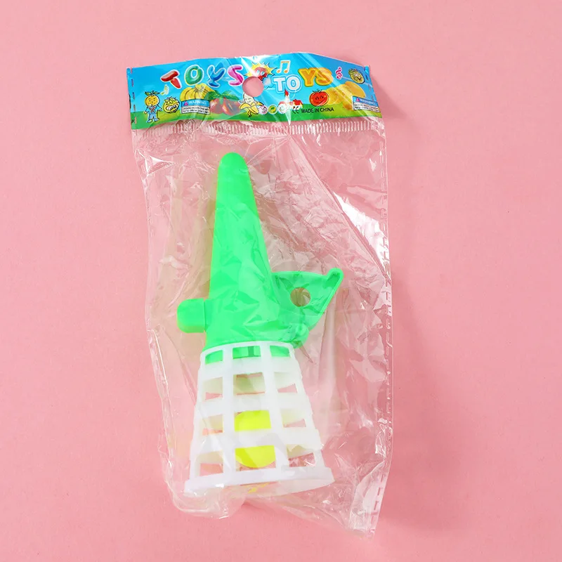 5 個子供カタパルトとキャッチボール小さなおもちゃ楽しいアイスクリーム射出ボールダブルゲーム幼稚園のご褒美小さなギフト