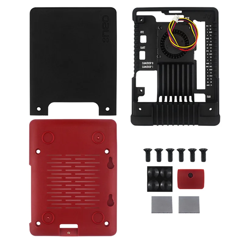 

AC56-For Raspberry Pi 5 Argon NEO 5 Aluminm Case Built-In 30Mm PWN Fan Passive Cooling Fins For Raspberry Pi 5 Case Shell