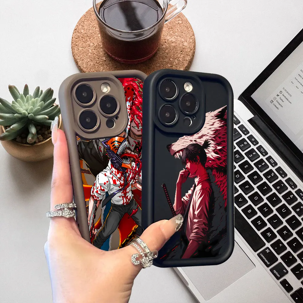 Chainsaw Man Denji Hayakawa Aki Case For Samsung Galaxy A56 A55 A54 A53 A52 A51 A73 A72 A71 A36 A35 A34 A33 A32 A31 A25 5G Cover - Image 2