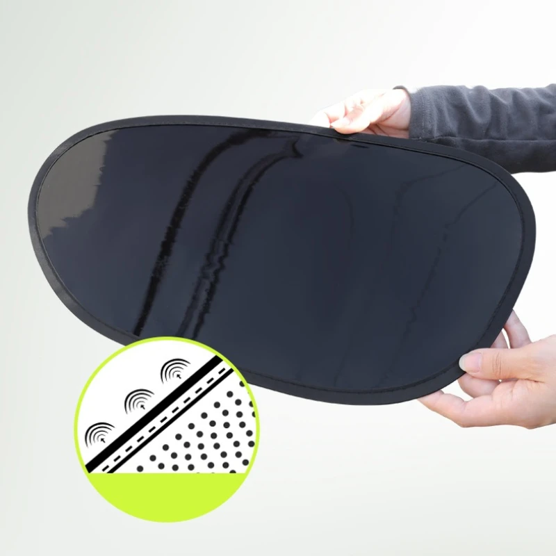 Car Summer Sunshade for Driver Seat Heat Insulation and Cooling Static Film Sunshade No Trace Blocks No View