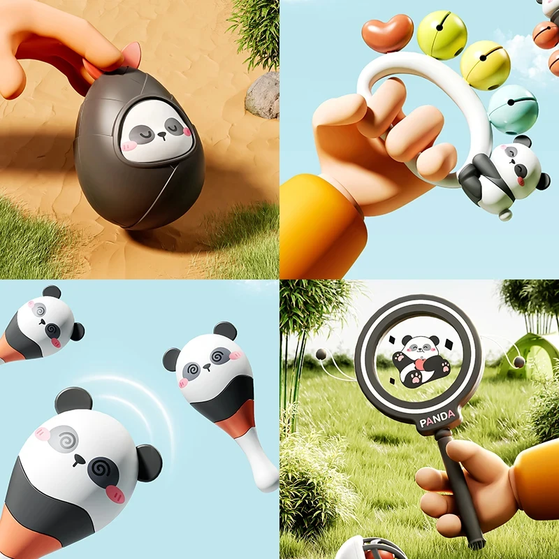 Hochets pour nouveau-né, jouets pour enfants, jeux Montessori, développement des morsures, jouets sensoriels, Instruments de musique de 0 à 6 et 12 mois