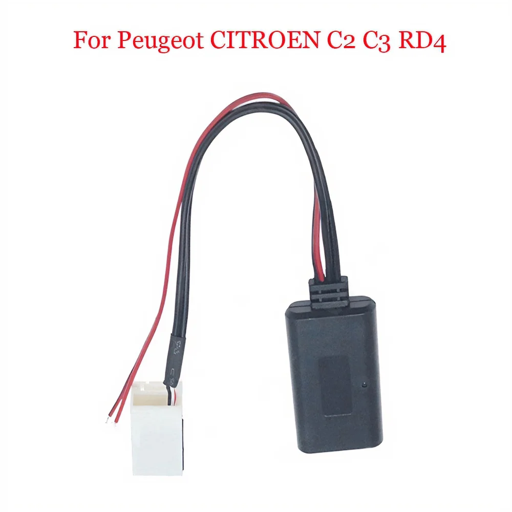 

Car Bluetooth-compatible Stereo Radio With Microphone/Without Microphone AUX Cable Adapter for Peugeot for CITROEN C2 C3 RD4