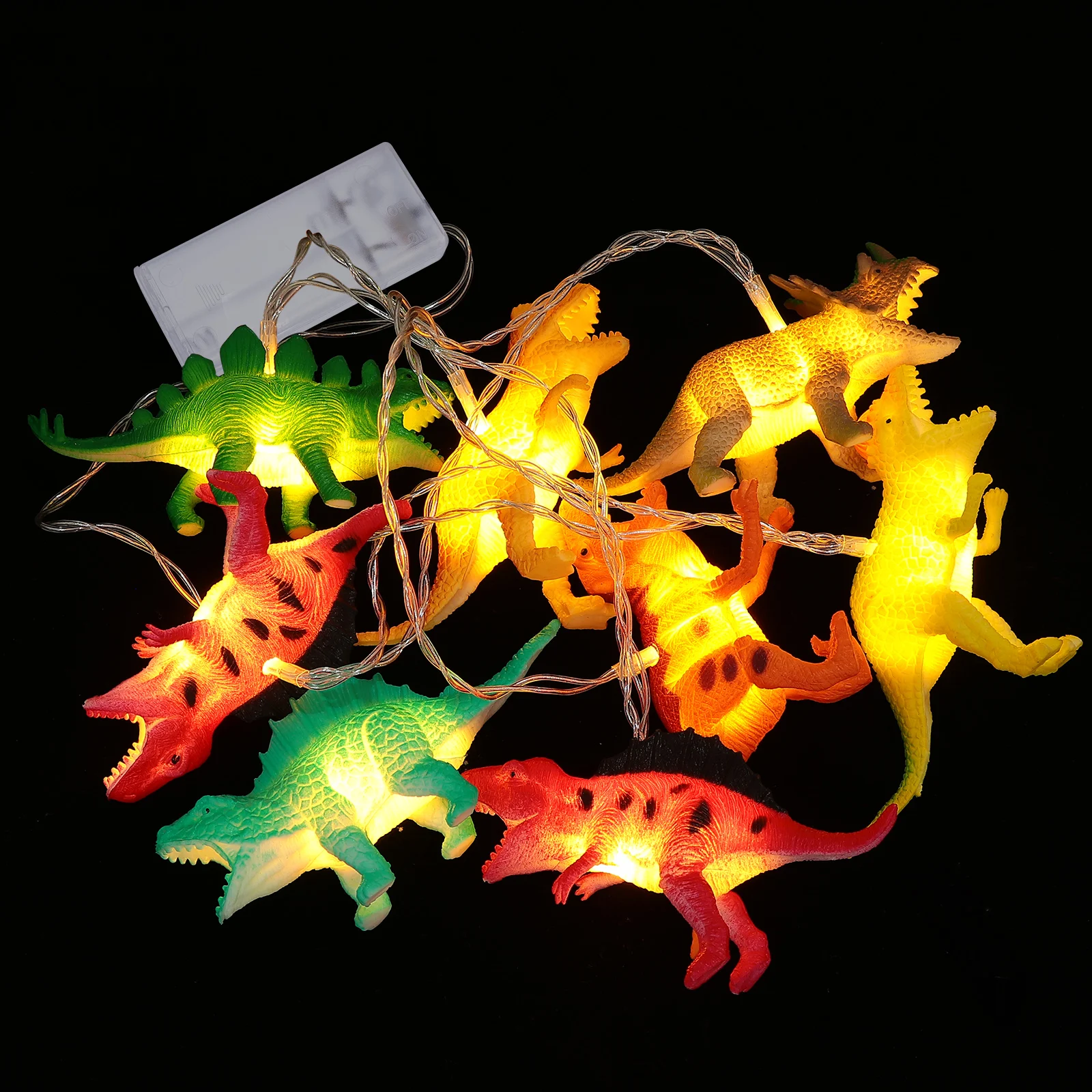 

Dinosaur String Lights LED Lamps Operated Toys Projector Decorative Party Night Bedroom Garden Canteen Patio Scene