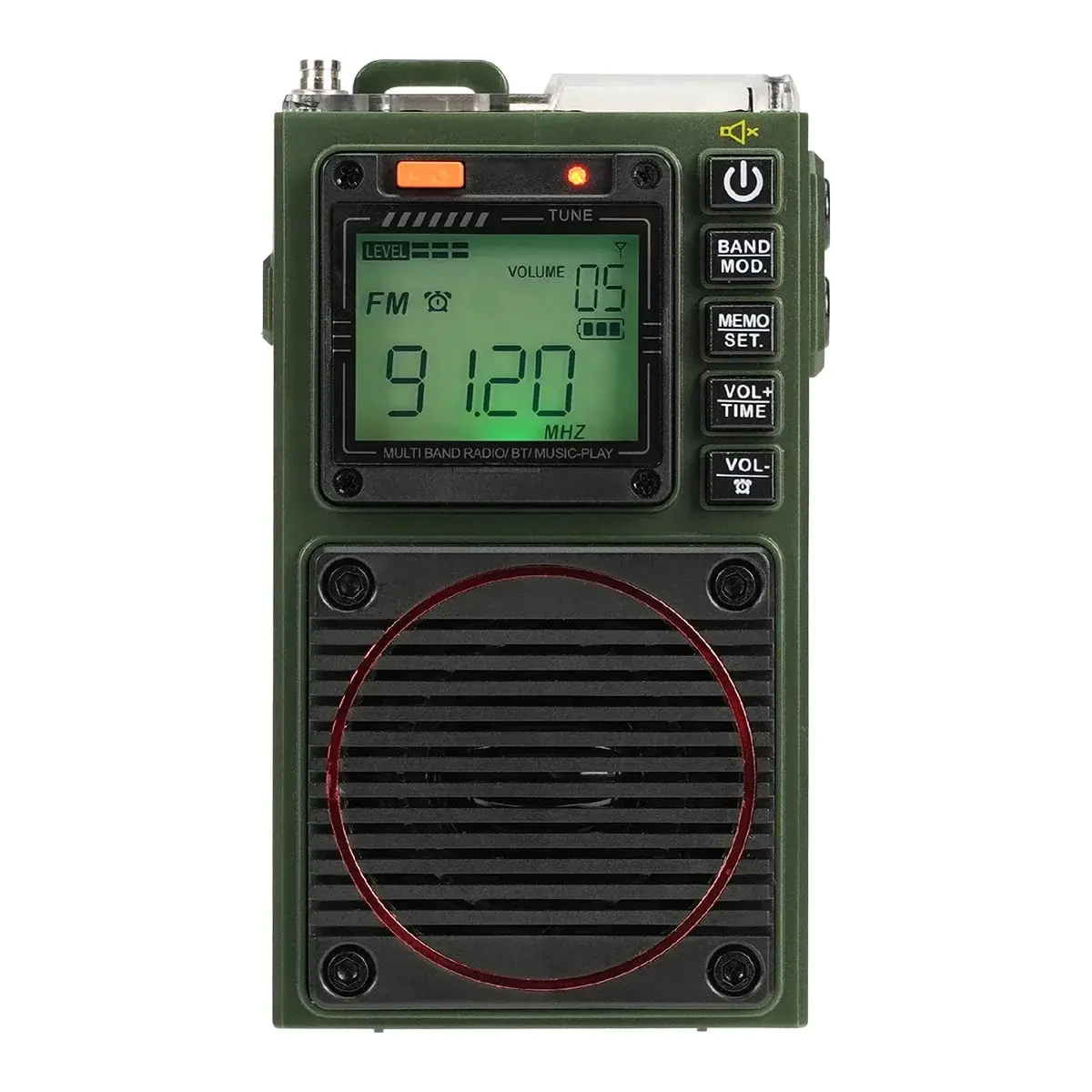 Retekess TR111 Mini Radio Ham Radio Portable FM AM Emergency Shortwave Amateur Radio Multiband SW VHF WB Rechargeable MP3 Player