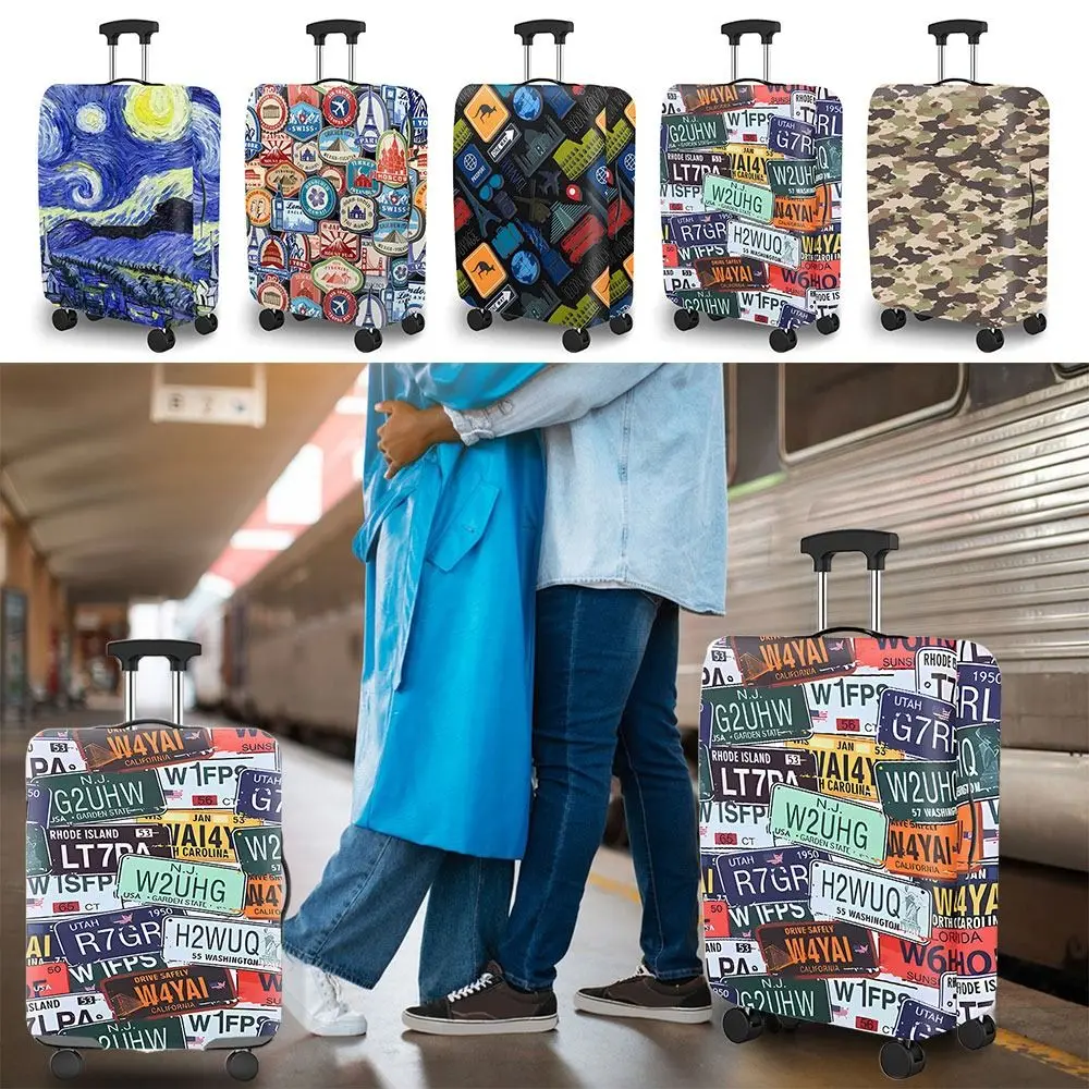 High Elasticity Luggage Protective Cover Dacron Multicolor Trolley Suitcase Dust Sleeves Thickening 18-25 Inch