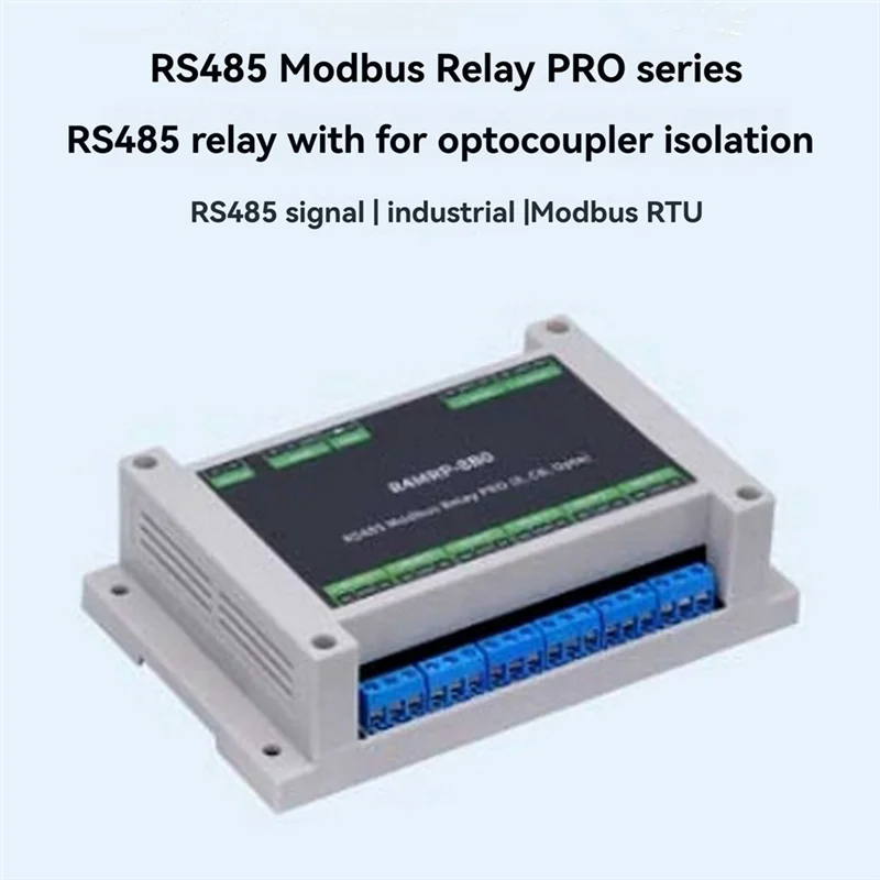 

BNVN-промышленный 8-канальный релейный модуль RS485, интерфейсное реле Modbus RTU, управление протоколом, изоляция оптопары