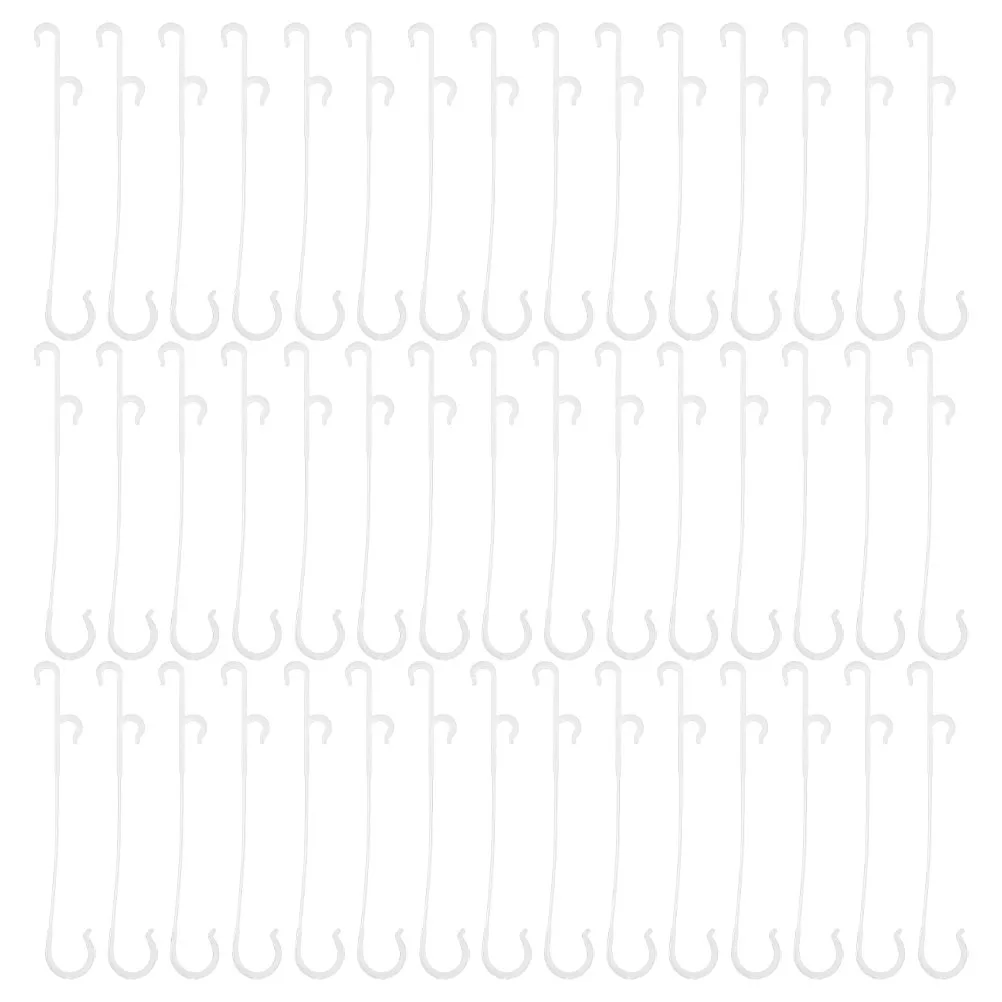 

100pcs Tomato Support Clips Garden Clamp Reusable Vine Stem Holder Vegetable Climbing Hook Plastic Plant Hanger For Trellis