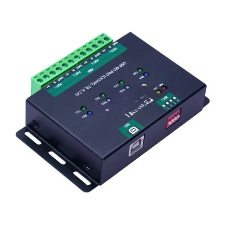 

Industrial Grade, Isolated USB to 4-Channel RS485 Serial Communication Module Converter CH344Q Chip