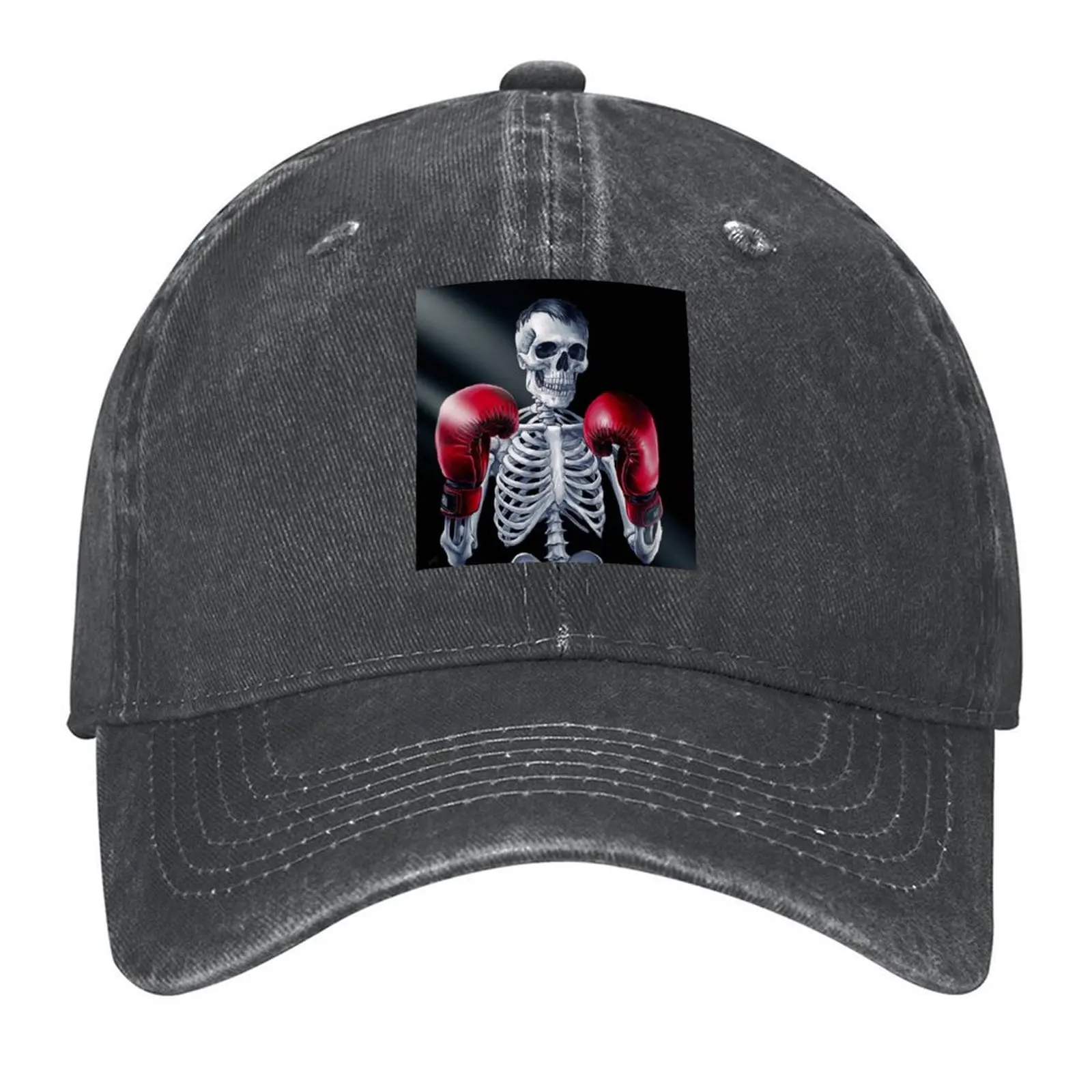 

Bones Skeleton Boxer in Action Baseball Cap foam party Hat Unique hats New In Hat Horse Hat Hats For Men Women's