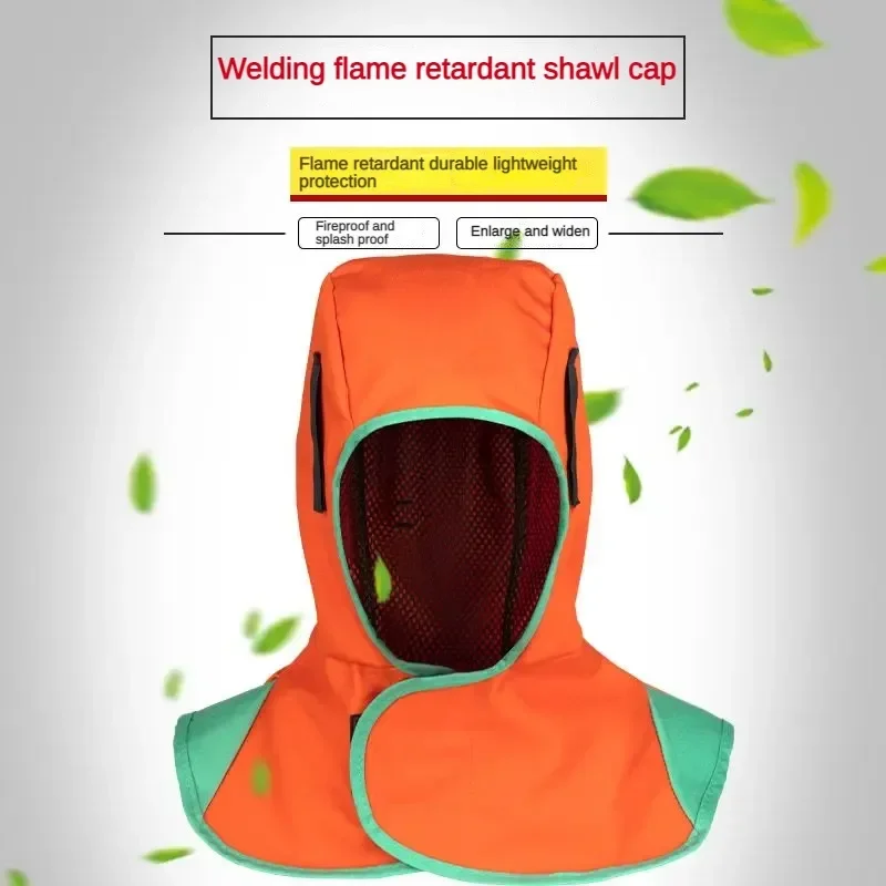 Respirável Flame-Retardant Protective Welding Hood, Tampa Do Pescoço, Mão Ferramenta, Cap Segurança