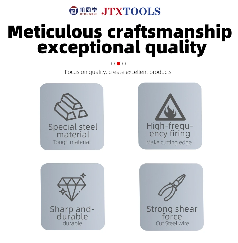 

JTX CR-2 Cr-V steel precision hard cutting pliers mobile phone maintenance shield cutting pliers ultra-hard cutting edge pliers