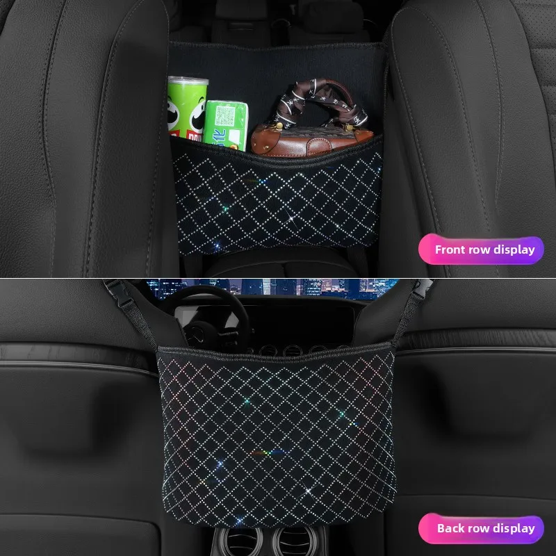 

Car Middle Seat Armrest Storage Bag Car Seat Back Hanging Multifunction Handbag Holder Kit Cup Tissue Sundries Tidy Storage Case