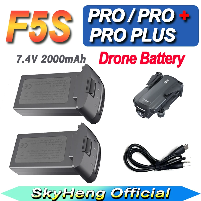 

SJRC F5SPRO PLUS RC Drone LiPo Battery 7.4V 2000mAh Original F5S+ Pro RC Quadcopter Spare Battery Accessories Parts