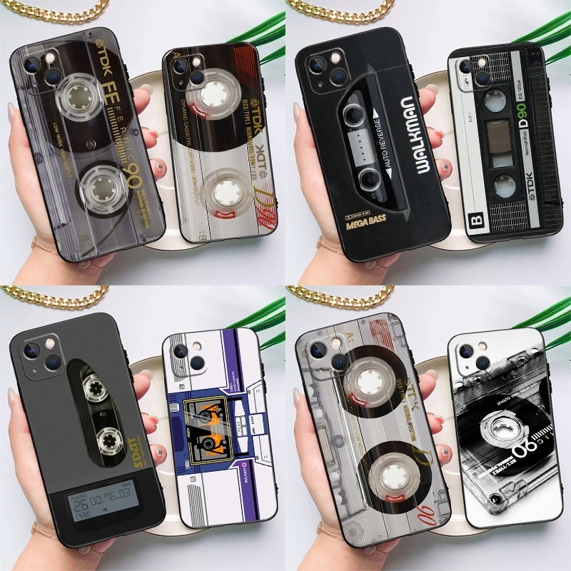 Retro Cassette Tape Phone Case For Samsung Galaxy S26 S25 S24 S23 Ultra S20 FE S10 S21 S22 Plus S25 FE Cover