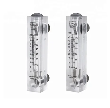 Chinese Supplied  Plastic Panel 2-18LPM Optical Light Source Power Flow Meter Plastic