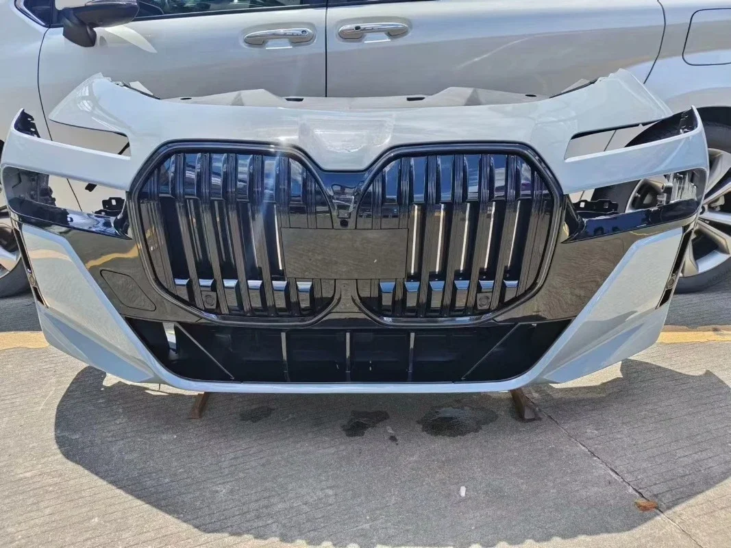 For New 7 Series G70 I7 Original Front Nose Assembly Front Bumper Grille Headlight Fog Lamp Water tank Frame Condenser