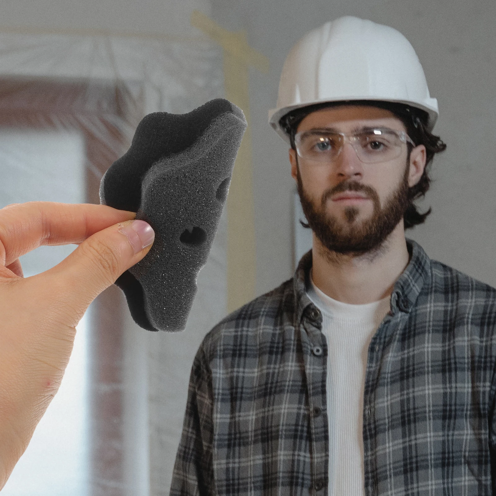 

10Pcs Safety Liners Hard Hat Sponge Liner for Construction Outdoor Sports Sweat-Absorbent Bump Cap Insert