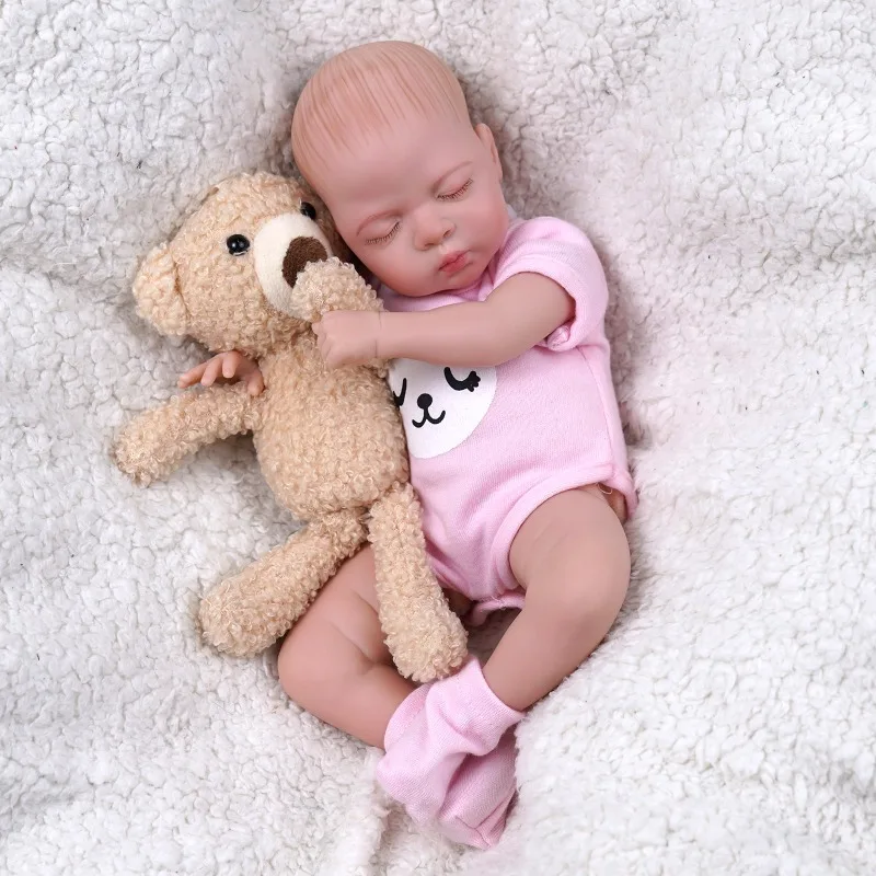 

Blrags 12 Inches Mini bebe reborn kit Luna Reborn Baby Doll Kit Unpainted Unassembled Doll Parts DIY Blank Reborn Doll Kit