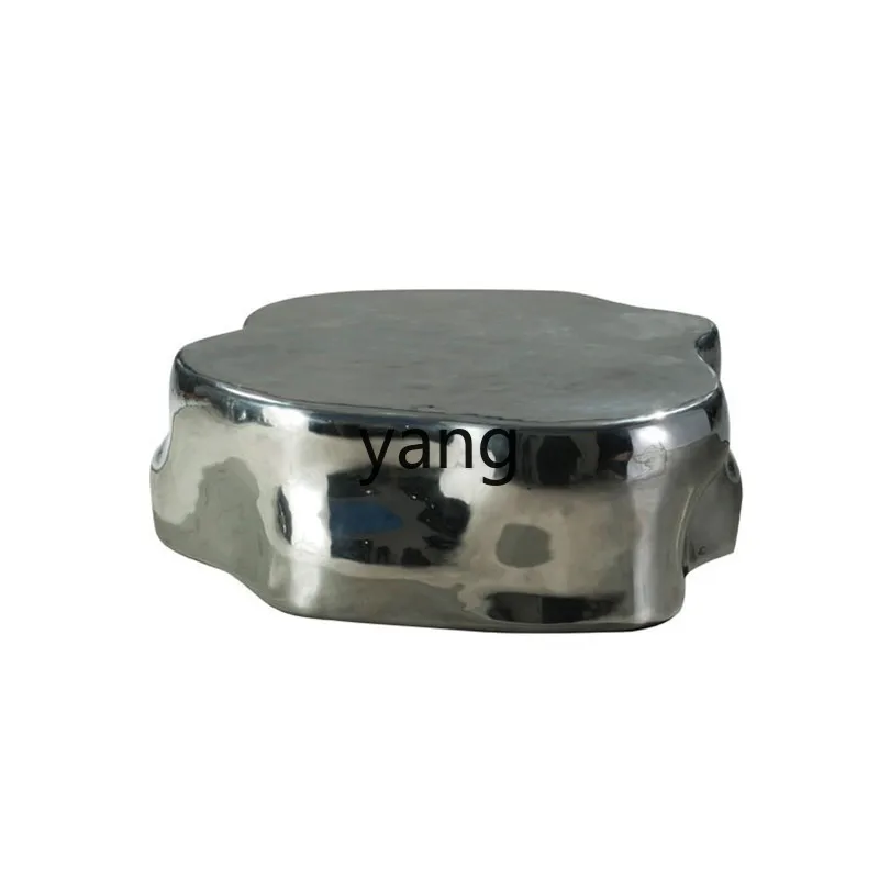 

LMM modern light luxury stainless steel combination coffee table living room home high-end special-shaped side table