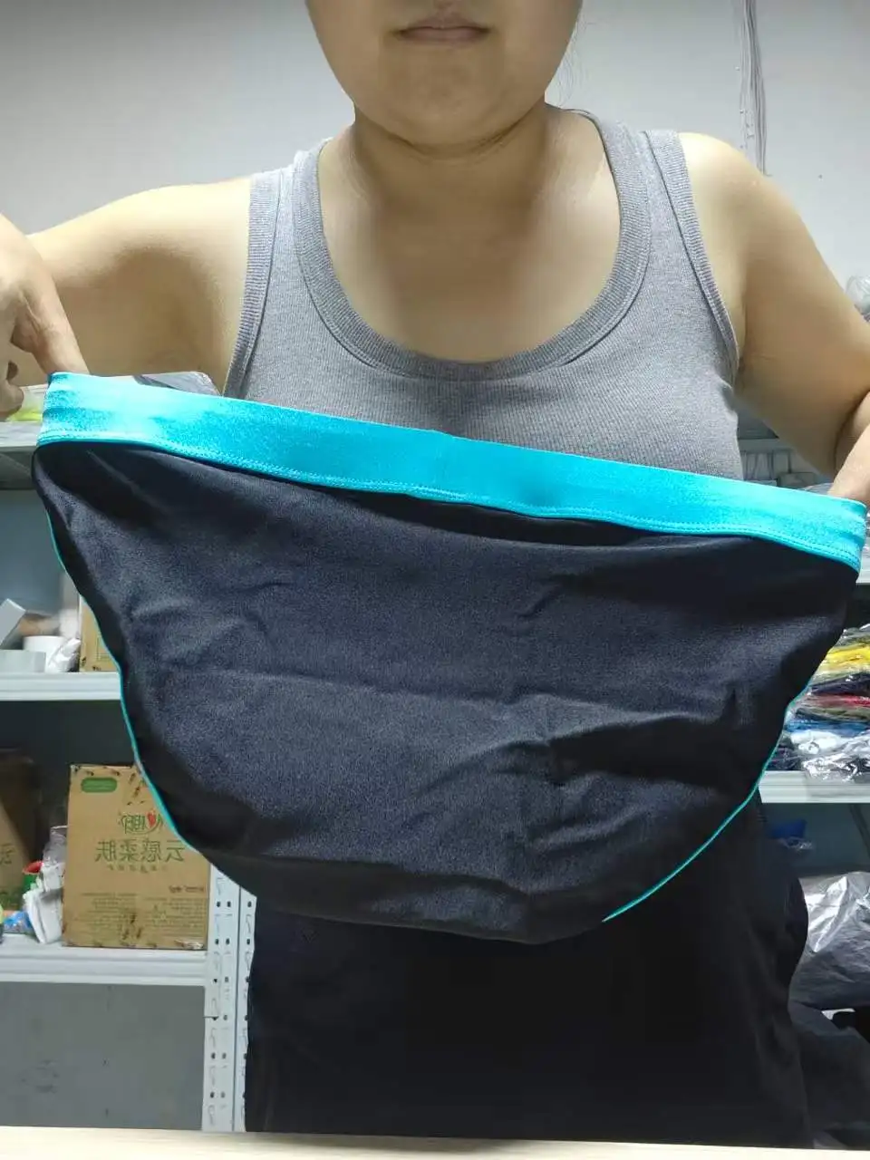 2026real photo original cross-border new men's high-forked swimming trunks, cup anti-embarrassment beach swimming trunks S3937