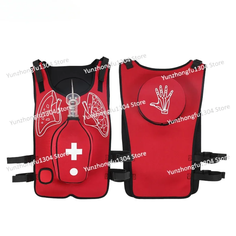 Heimlich Training Vest With Tracheal Blockage, Wearable Adult Infarction Teaching Mold
