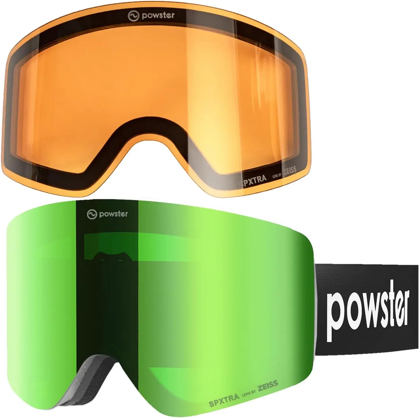 Ski Goggles Snow OTG Snowboard Goggles Magnetic Interchangeable Lens Frameless UV Protection Anti-fog mobile Skating