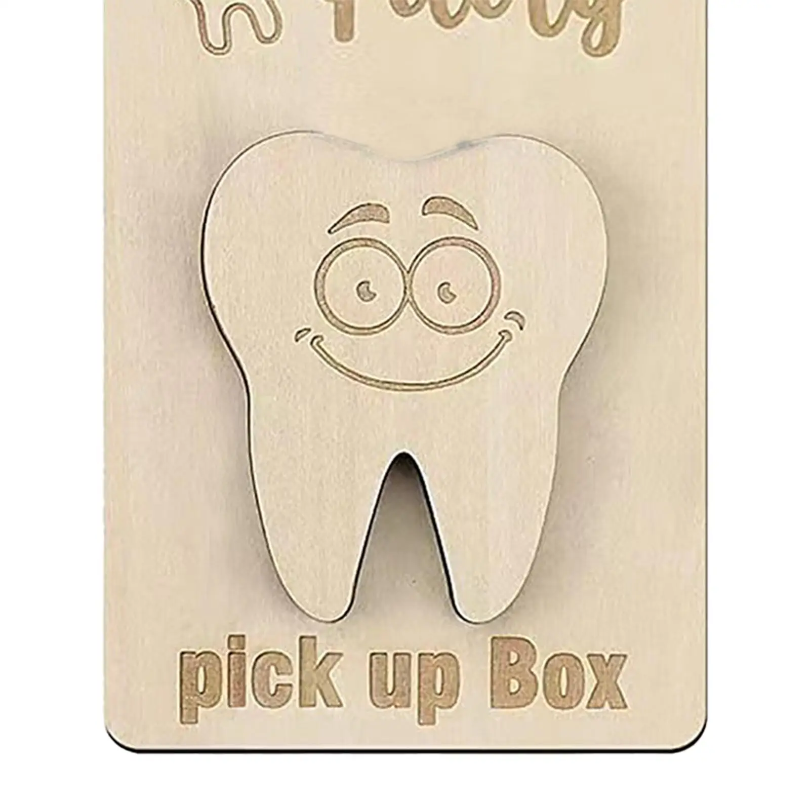 Wooden Tooth Fairy Pick up Box Encourage Gift Room Decor Tooth Fairy Door Hanger