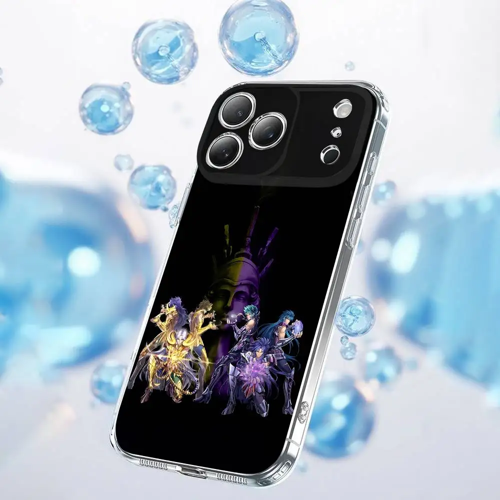 Чехол для телефона S-Saint Seiya Knights Zodiac для iPhone 17,16,15,14,13,12,11 Plus,Pro,Max,Plus,E,SE4,Air,Mini Transparent