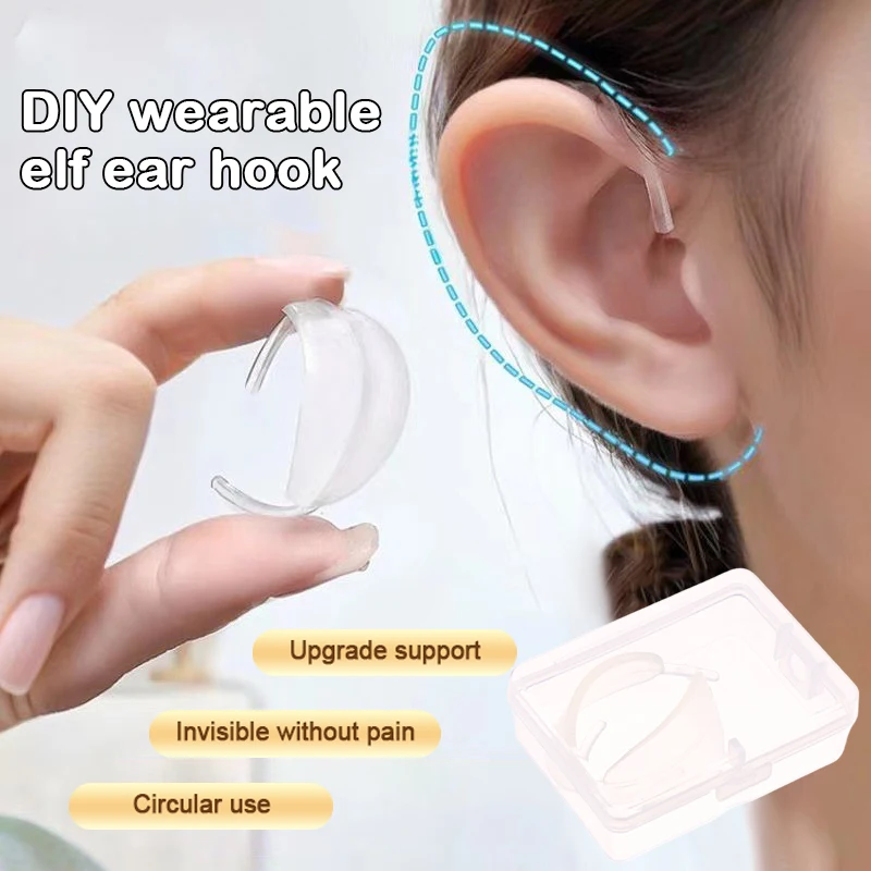 Elf Earhook V-Face Wearable Ear Stand Reusable Strong Support Fixed Invisible Earrings Protruding Prominent Correction Tool