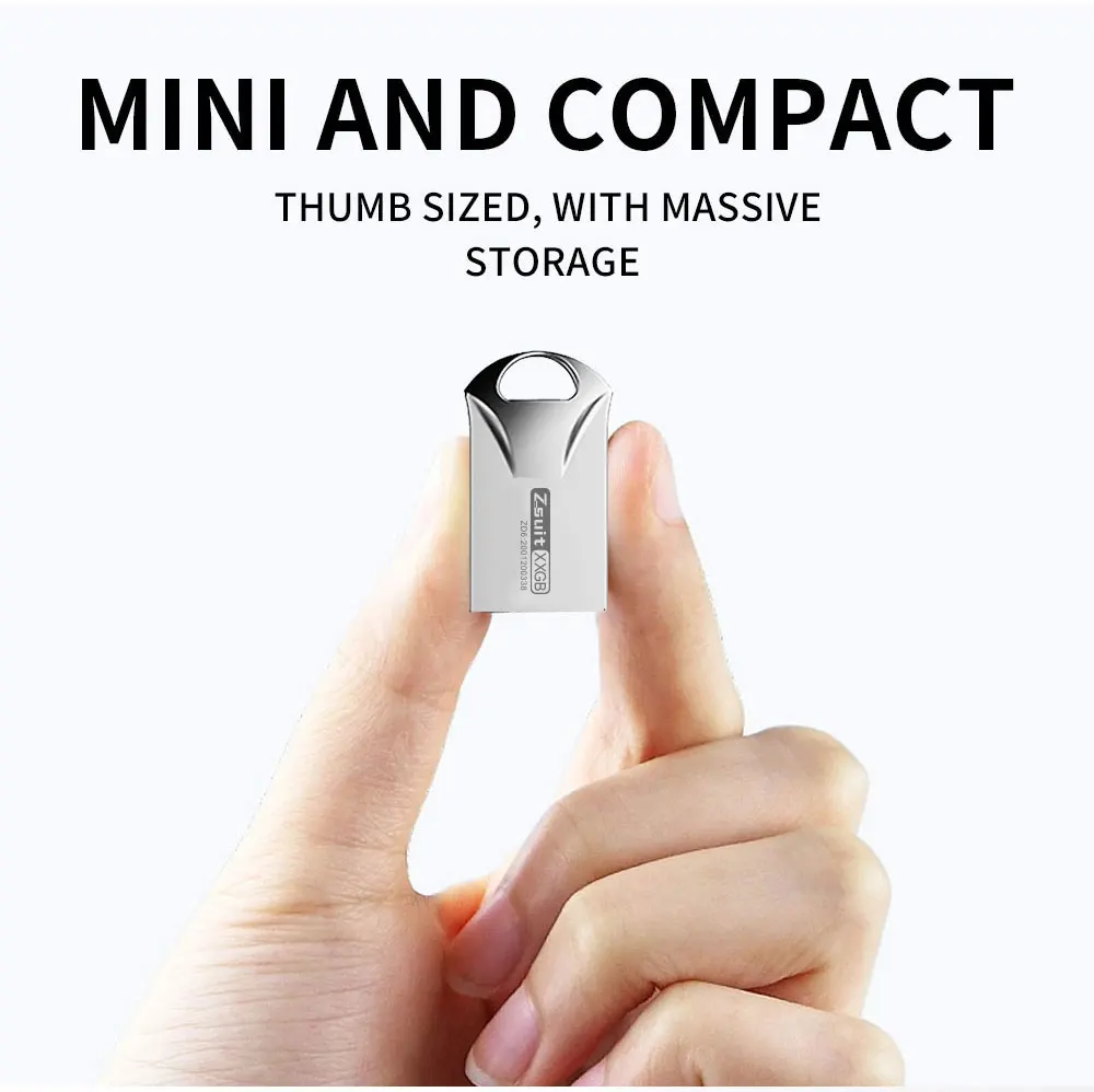 10pcs Waterproof Metal USB Flash Drive 64GB Pendrive Flash Disk 128G Usb 3.0 Memory Stick USB 2.0 Free Logo Gift Mini U Disk Key