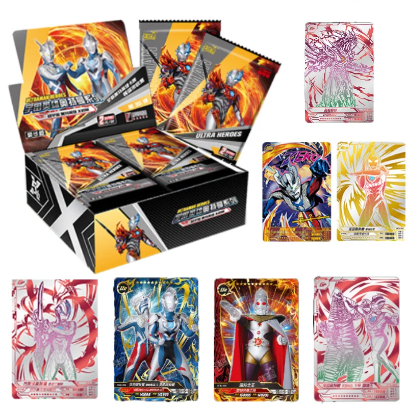 KAYOU Ultraman Card Luxury Edition Collect Rare Cards Ultraman Ginga Ultraman Zero Cartoon Anime Character Collection Card Toys