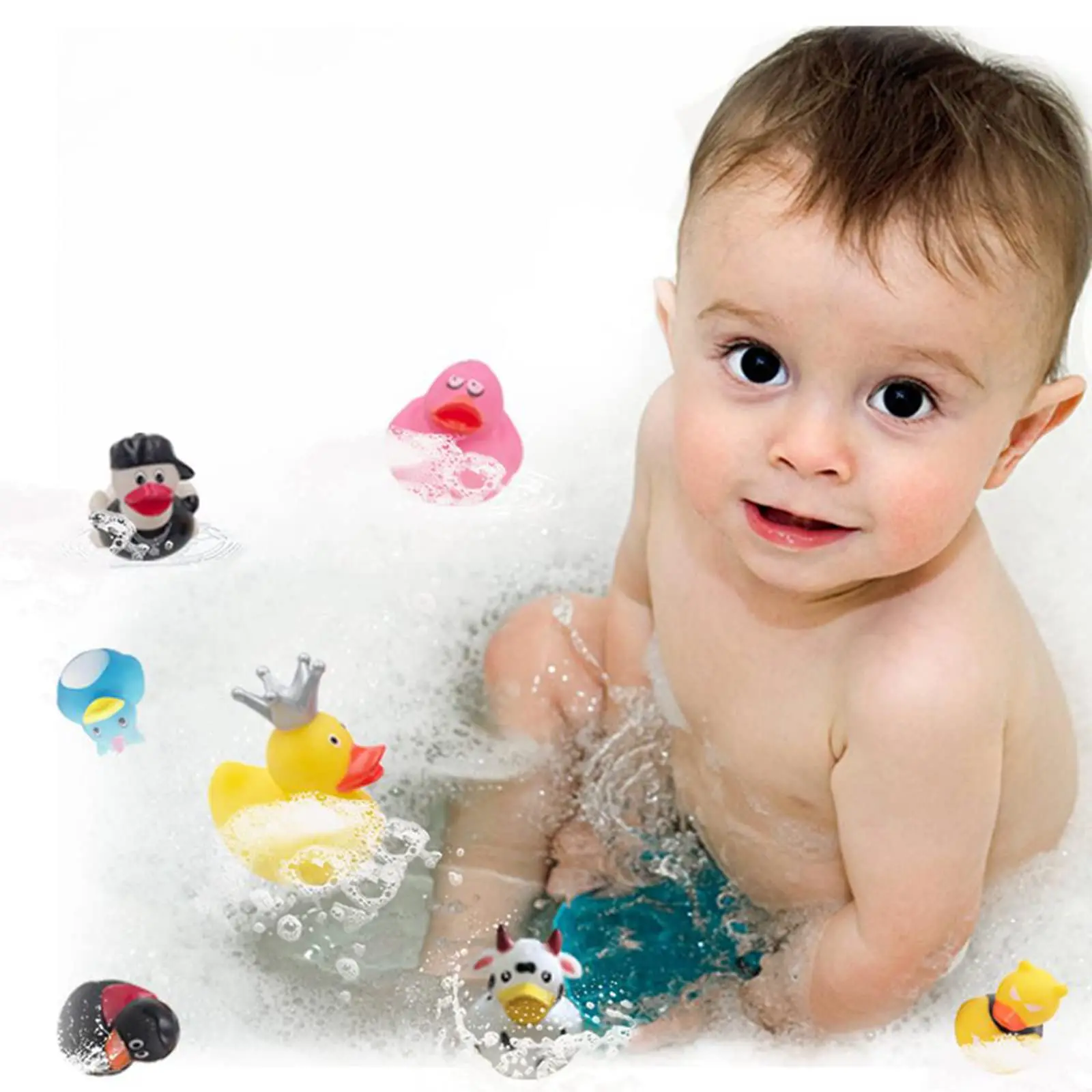 20/40 anatra di gomma per jeep Car Duck Bath Toy assortimento Bulk Floater Duck per bambini Baby shower accessori bomboniere