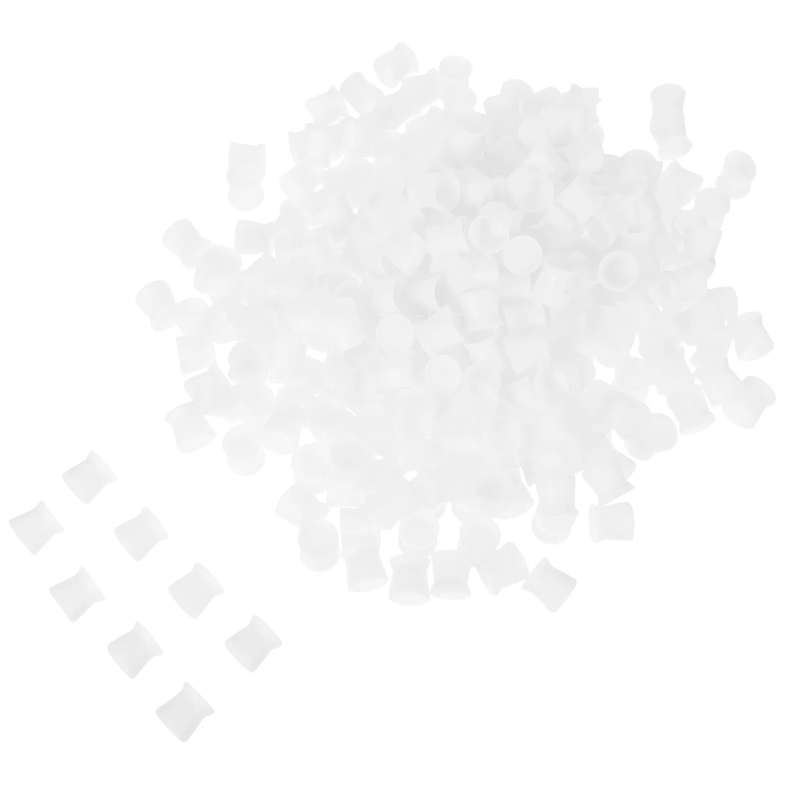 

300 шт., чашки для чернил для татуировки, силиконовые держатели для пигментов, одноразовые для татуировки, микроблейдинга, принадлежности для макияжа, маленькие контейнеры для чернил