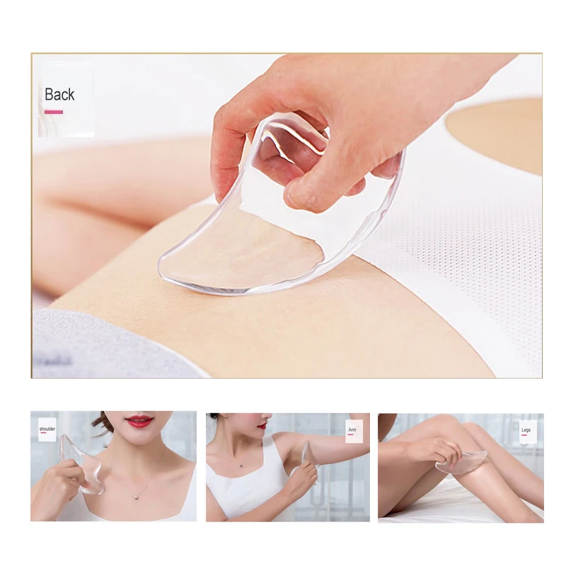 Crystal Guasha Scraper Facial Massager Gouache Scraper Face Massage Acupuncture Beeswax Gua Sha Board Acupoint Eye Care SPA Tool