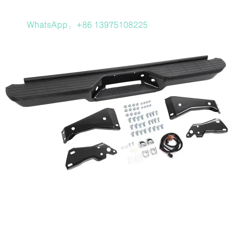Black Powder-Coated Rear Bumper Fit C1500 C2500 K1500 88-00