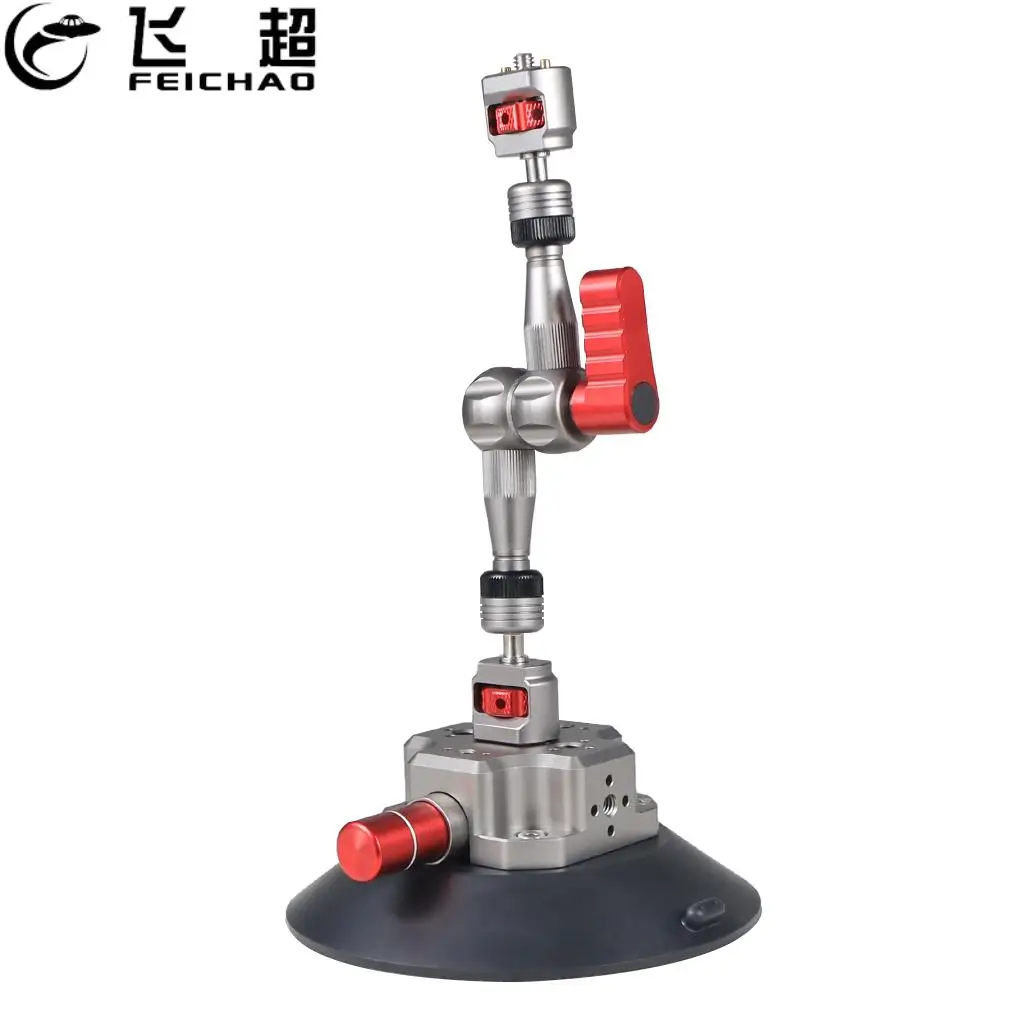 Pompe à main avec ventouse sous vide, stabilisateur de caméra à filetage 1/4 ", support rapide pour RAM, GoPro fore12 11 Insta360, accessoires de support de montage