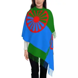 Romany Roma Travellers Flag Shawl Wrap Women Winter Warm Large Long Scarf Neckerchief Shawl Scarves